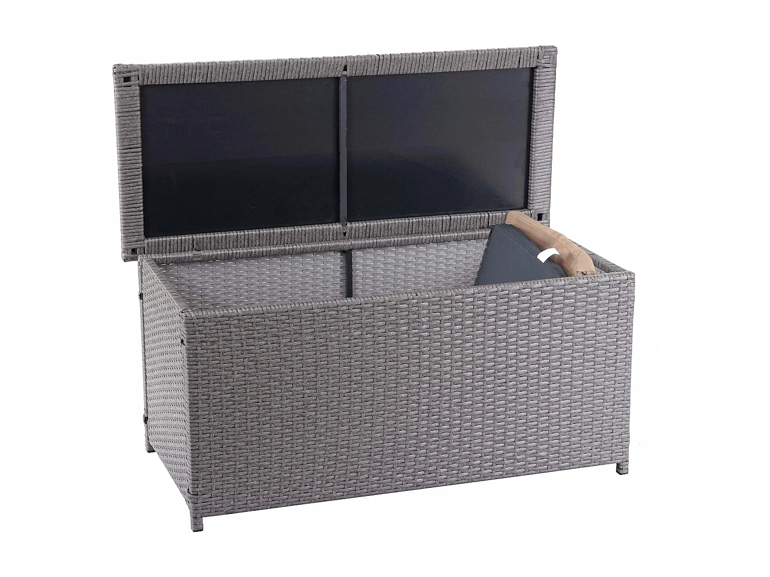 Coffre de rangement pour grise 129 x 48 x 52 cm 04_0001372