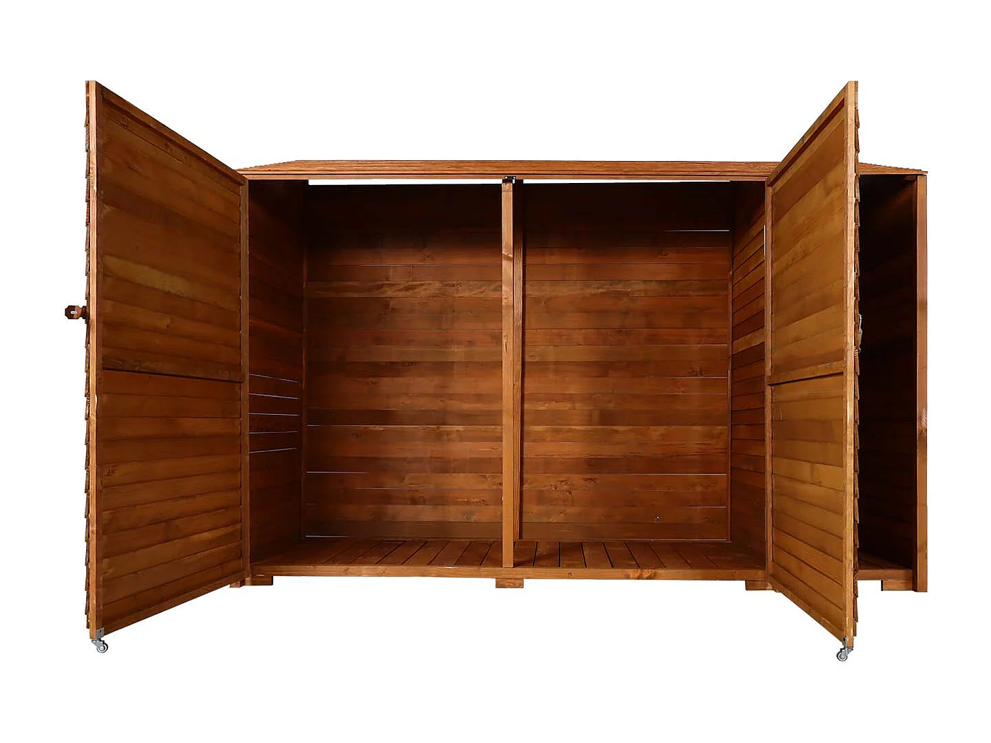 Abri de jardin armoire bois marron 250 x 93 x 180 cm 04_0005740