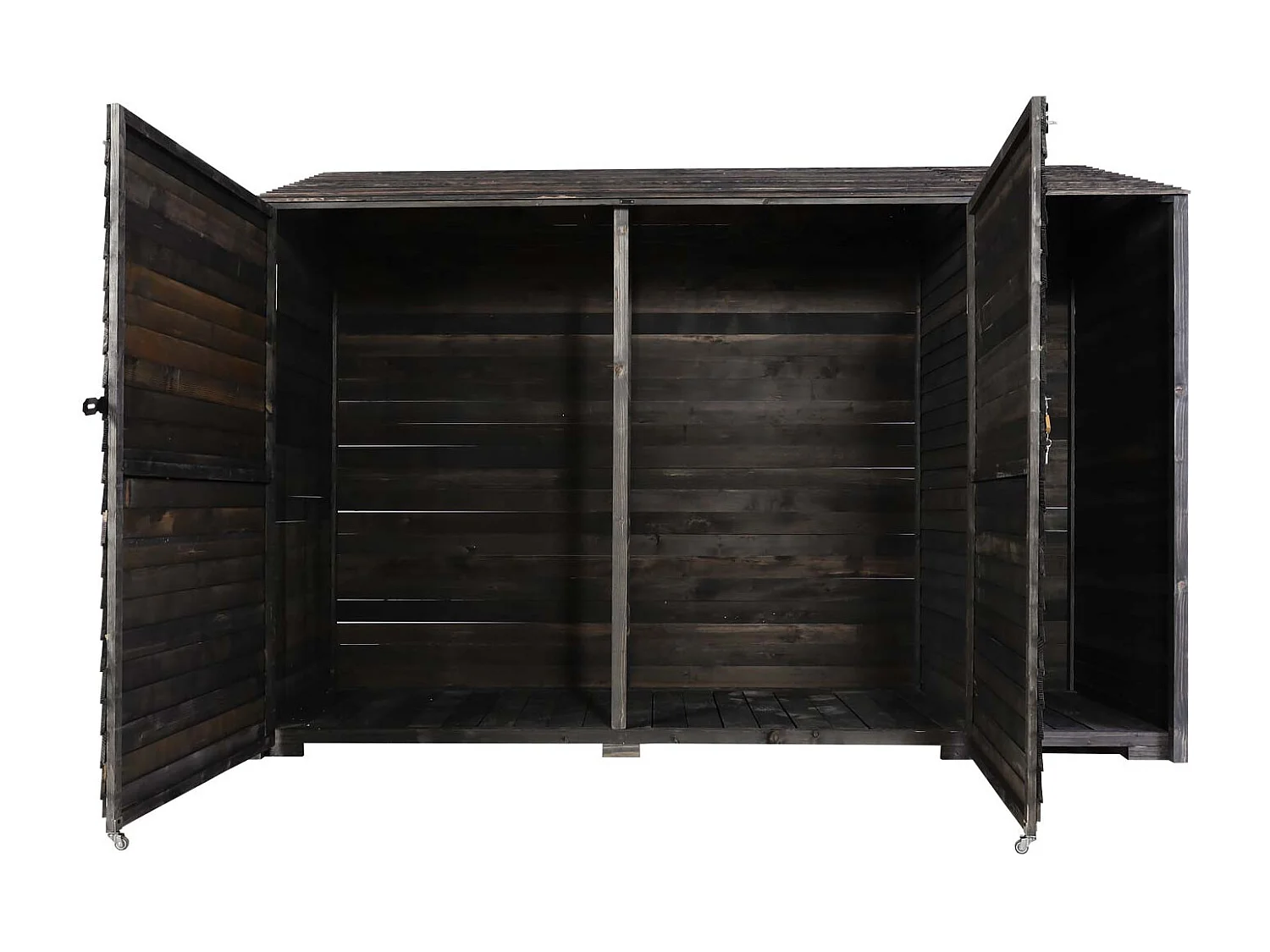 Abri de jardin armoire bois marron 250 x 93 x 180 cm 04_0005741