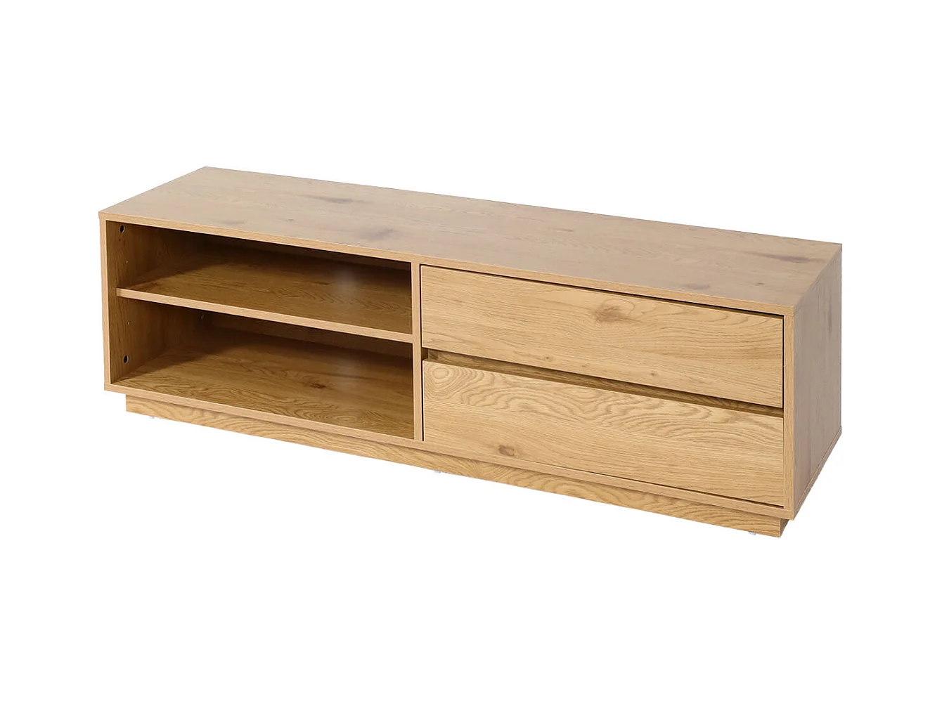 Meuble TV avec 2 effet bois beige 50 x 15 x 153 cm 04_0007850