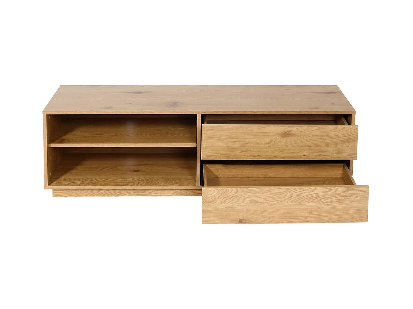 Meuble TV avec 2 effet bois beige 50 x 15 x 153 cm 04_0007850