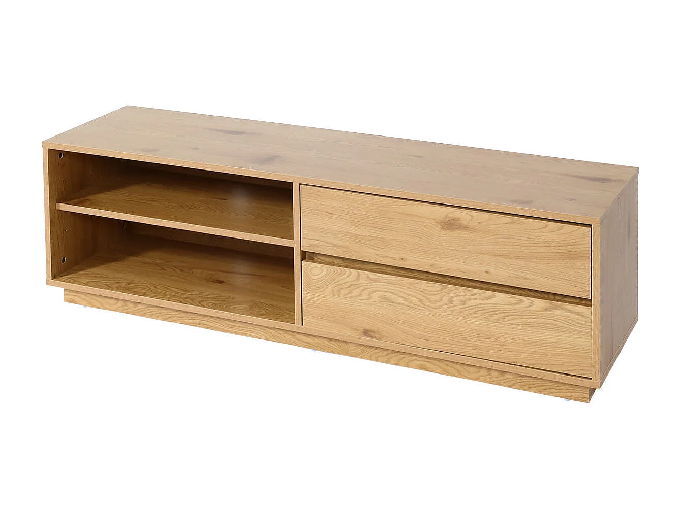 Meuble TV avec 2 effet bois beige 50 x 15 x 153 cm 04_0007850