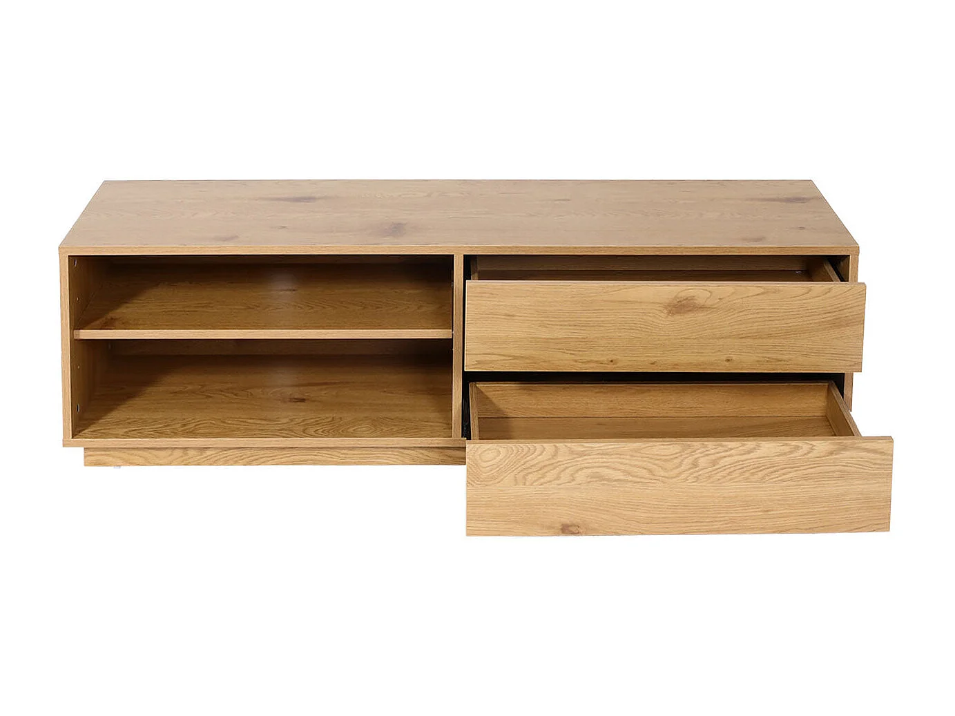 Meuble TV avec 2 effet bois beige 50 x 15 x 153 cm 04_0007850