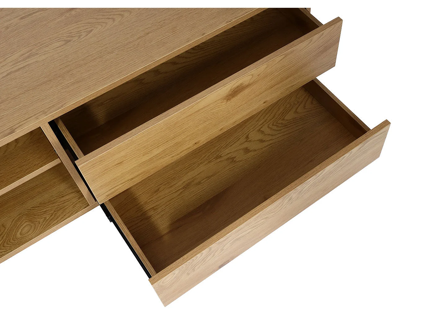 Meuble TV avec 2 effet bois beige 50 x 15 x 153 cm 04_0007850