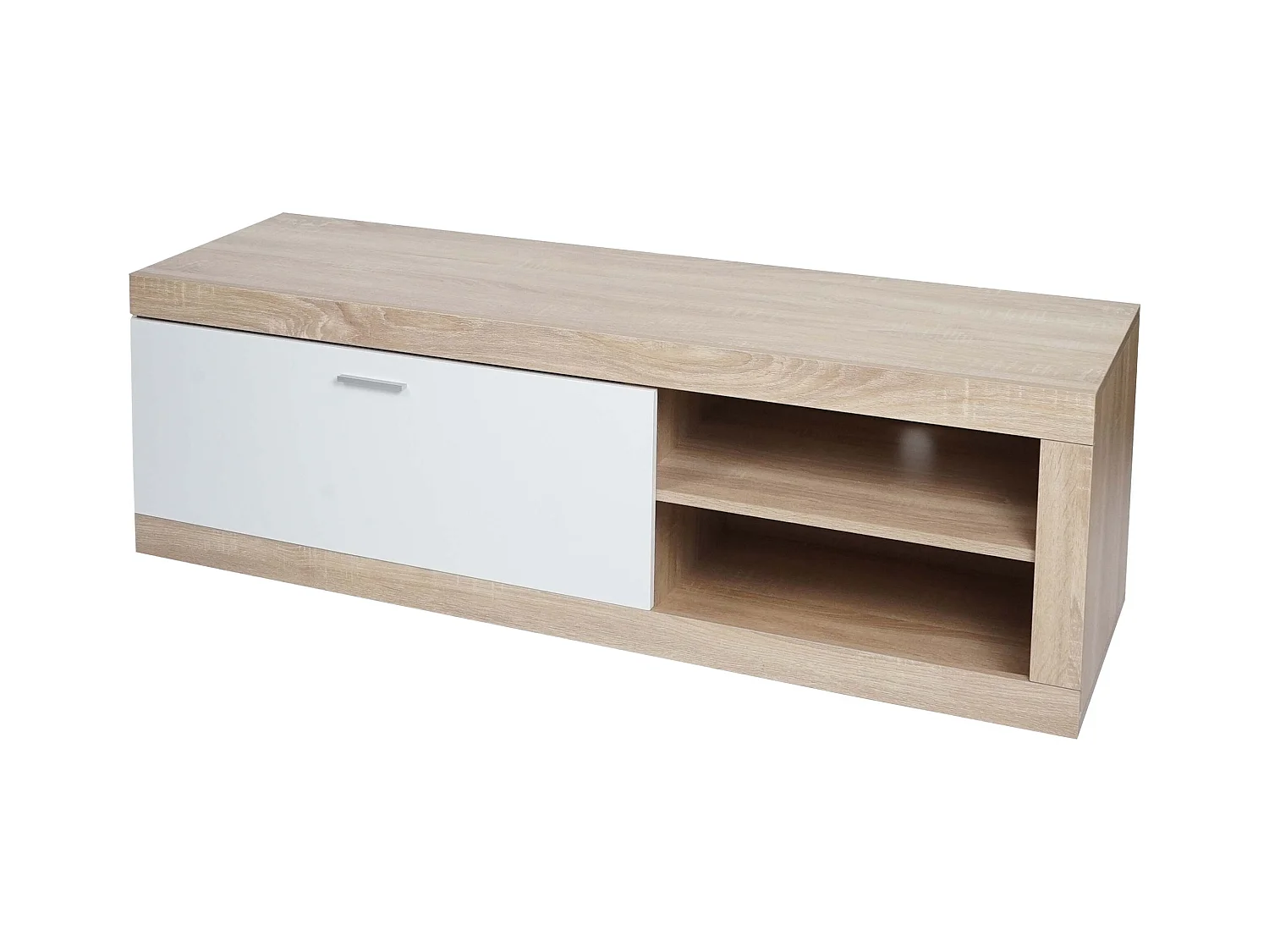 Meuble TV compartiment de effet bois beige 49 x 12 x 149 cm 04_0007853