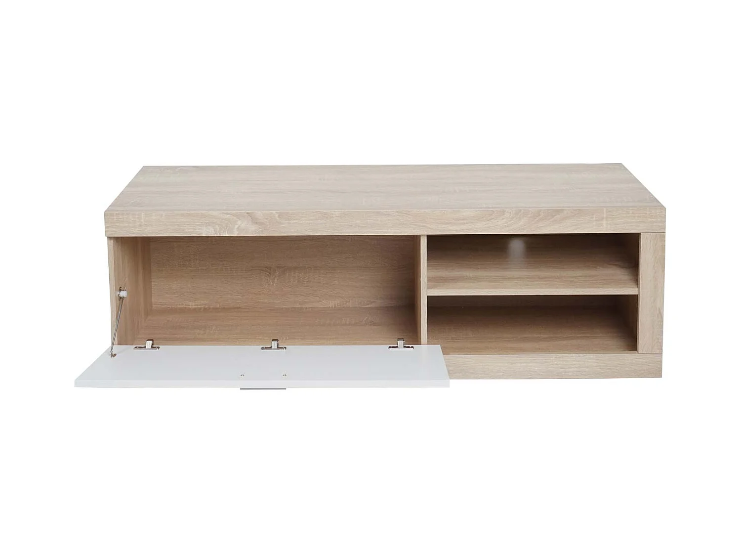 Meuble TV compartiment de effet bois beige 49 x 12 x 149 cm 04_0007853