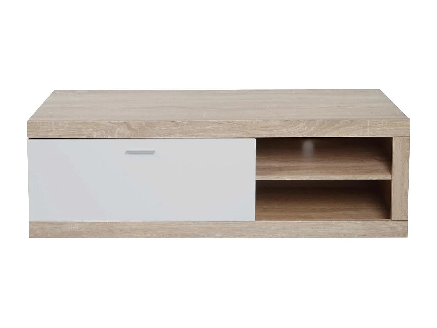 Meuble TV compartiment de effet bois beige 49 x 12 x 149 cm 04_0007853