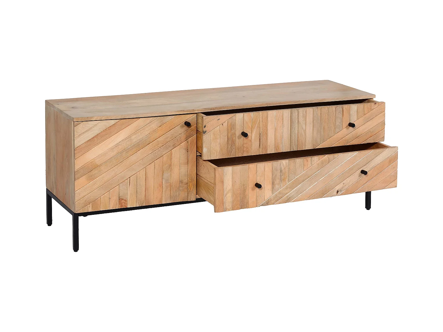 Meuble TV avec grand bois marron 52 x 52 x 154 cm 04_0007862