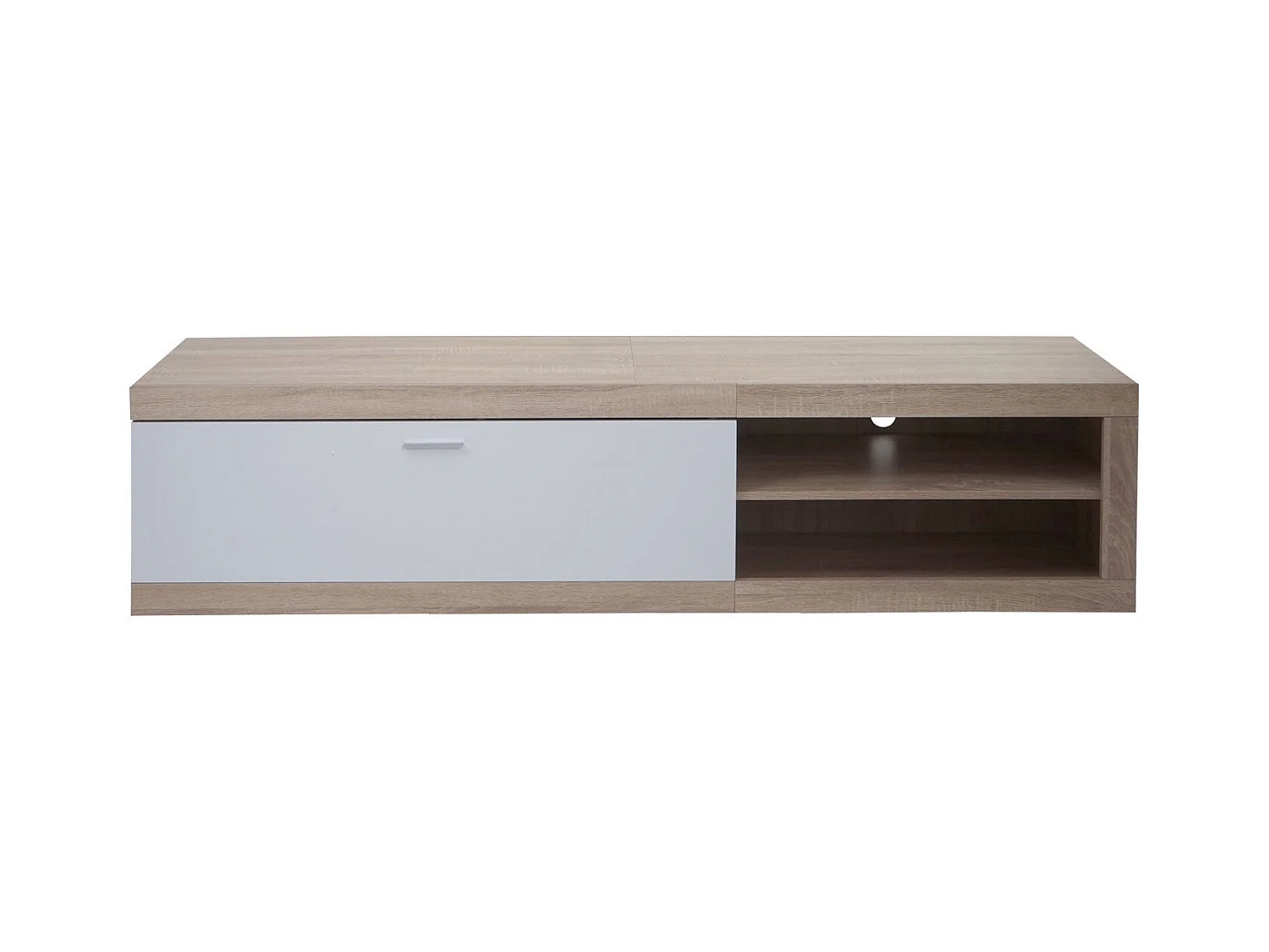 Meuble TV avec deux effet bois beige 180 x 41.5 x 43 cm 04_0007854