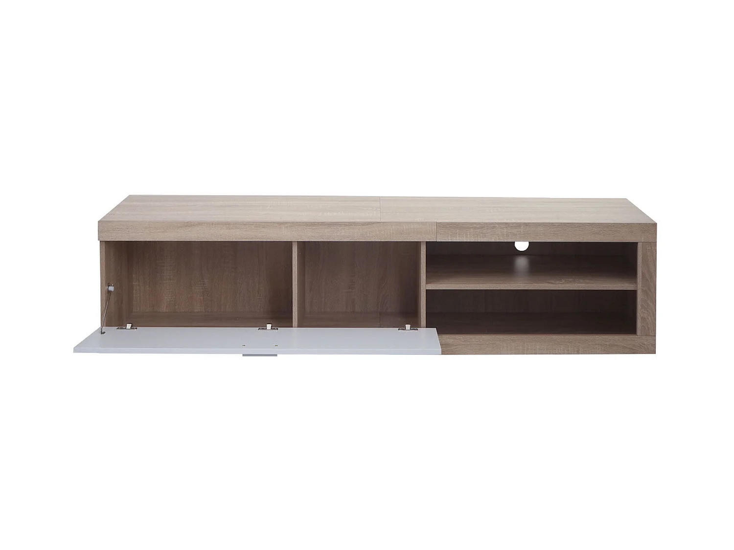 Meuble TV avec deux effet bois beige 180 x 41.5 x 43 cm 04_0007854
