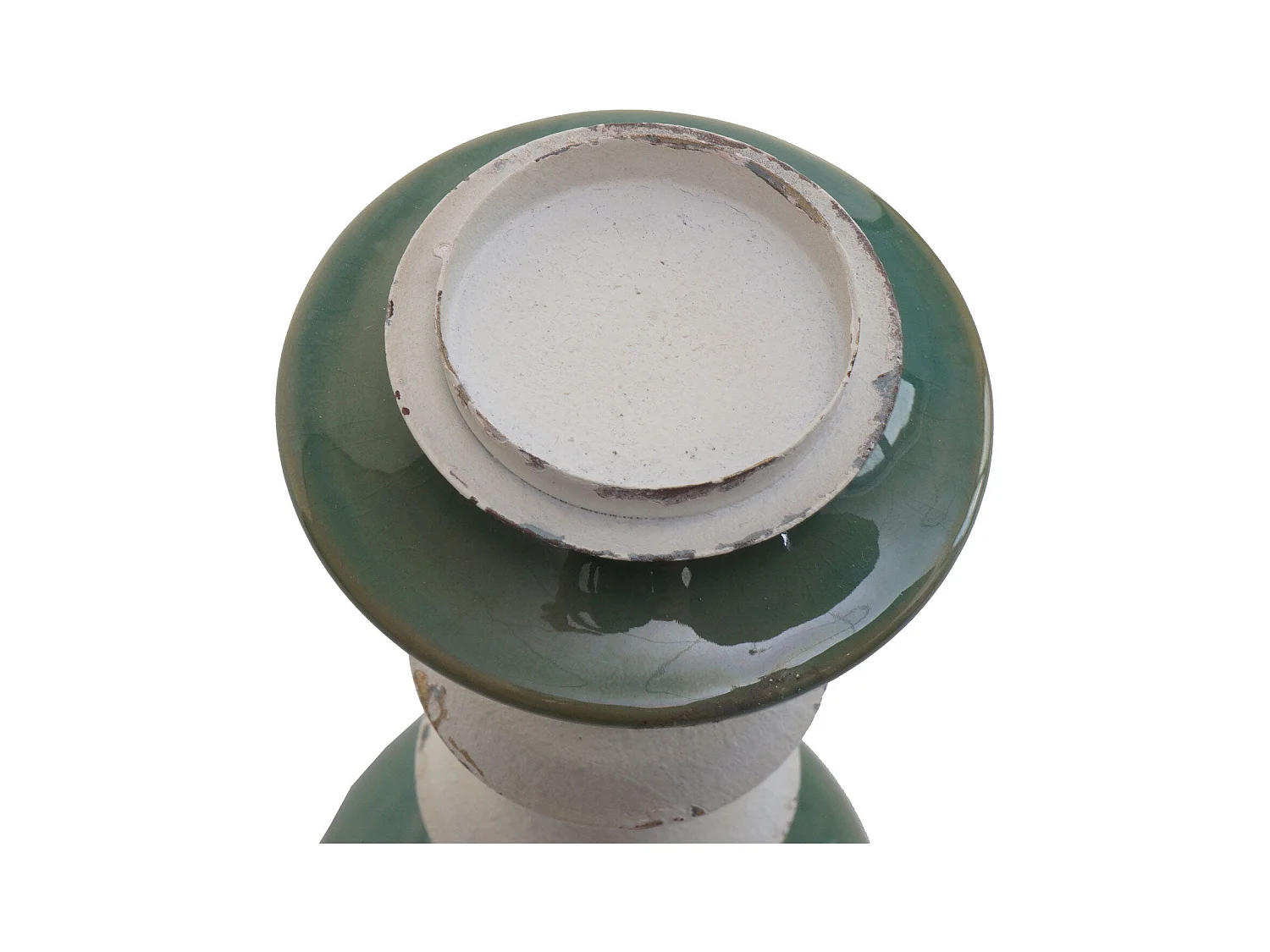 Lot de 2 bougeoirs métal argentée 32 x 20 x 36 cm 04_0007291