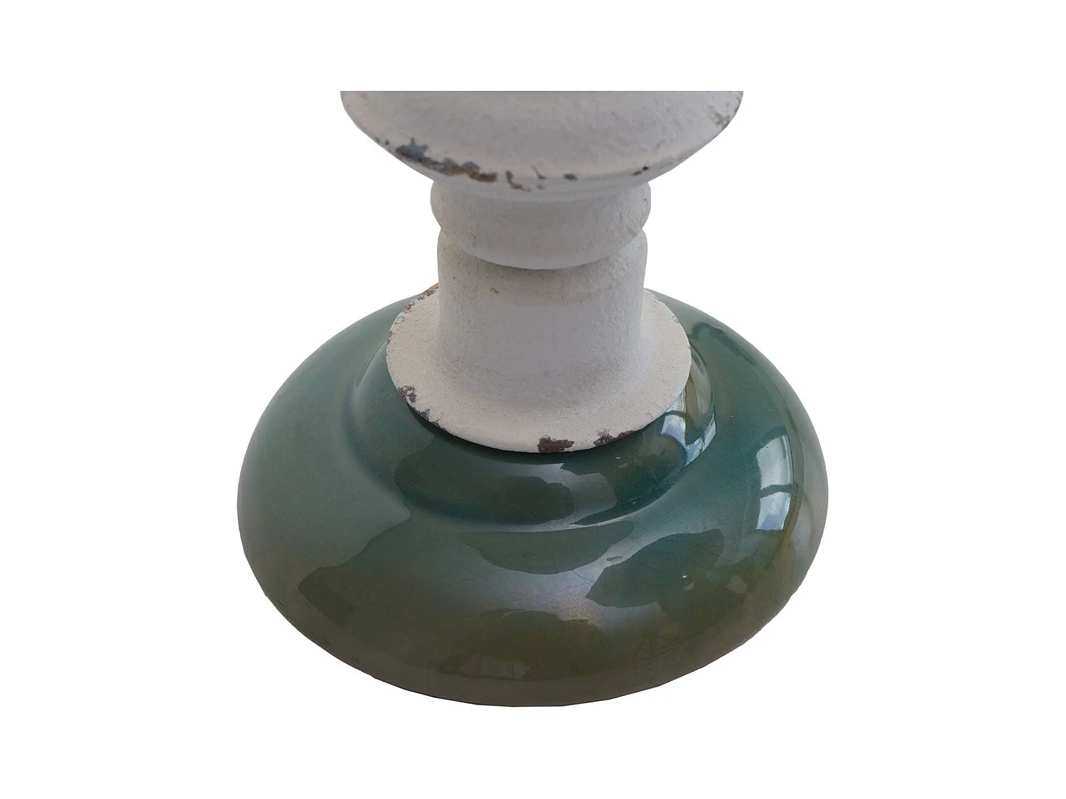 Lot de 2 bougeoirs métal argentée 32 x 20 x 36 cm 04_0007291