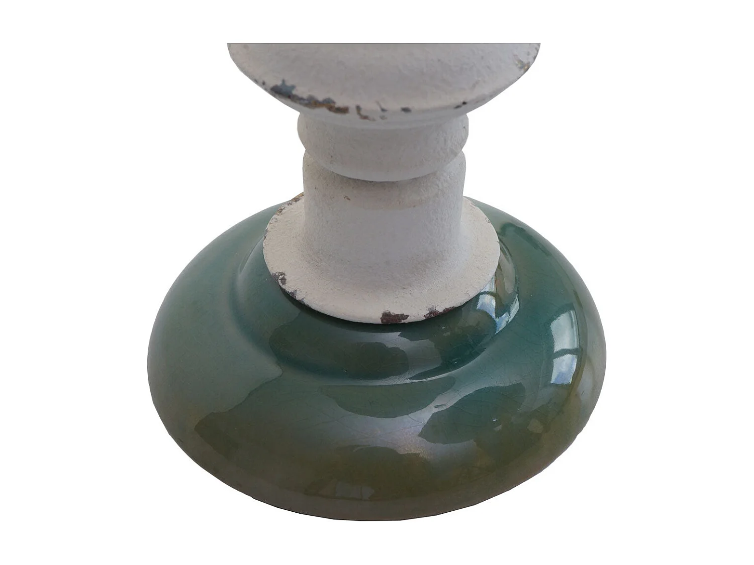 Lot de 2 bougeoirs métal argentée 32 x 20 x 36 cm 04_0007291