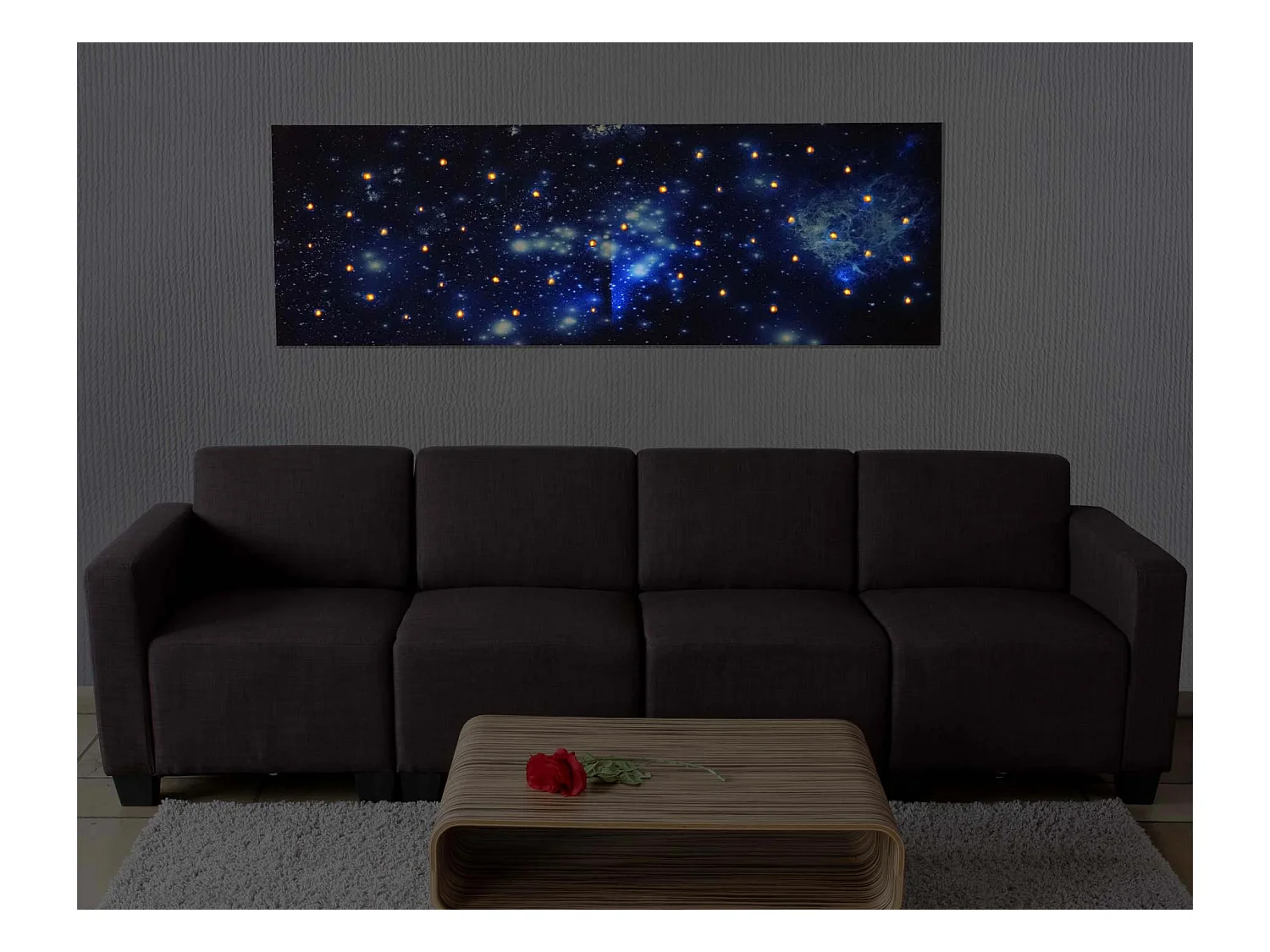 Tableau LED sur toile 120 x 2.5 x 40 cm 04_0003574