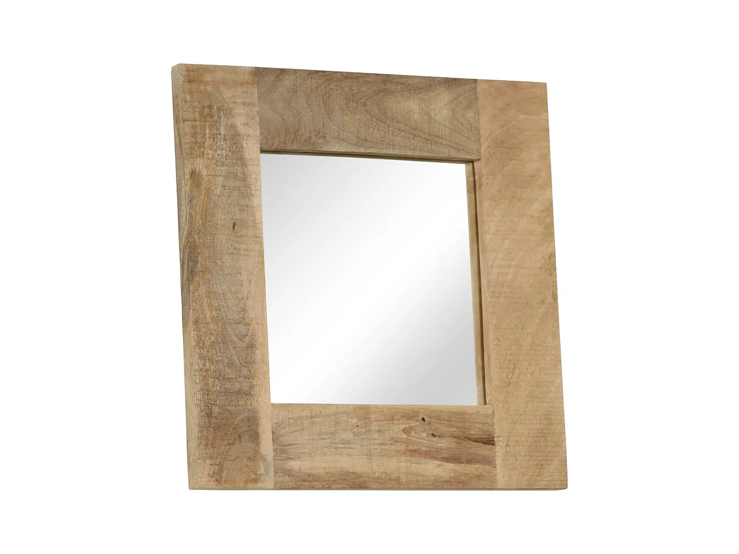 Miroir mural carré en bois marron 50 x 0 x 50 cm DEC022723