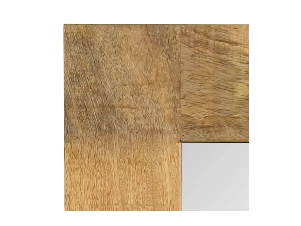 Miroir mural carré en bois marron 50 x 0 x 50 cm DEC022723