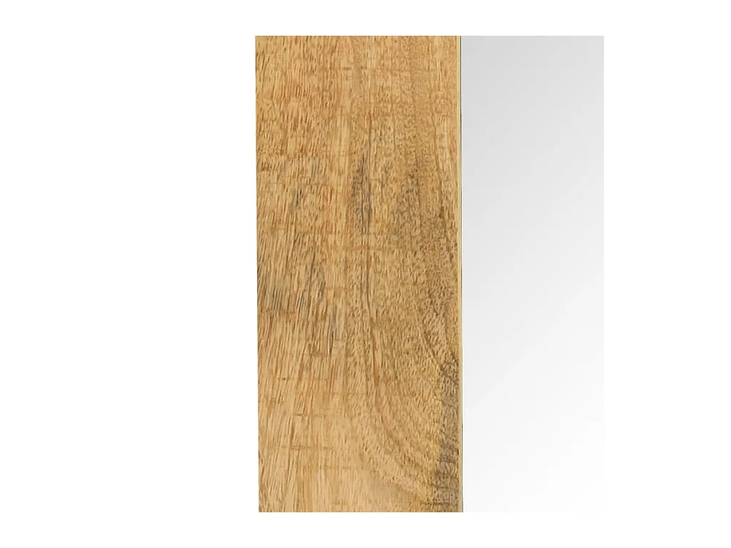 Miroir mural carré en bois marron 50 x 0 x 50 cm DEC022723