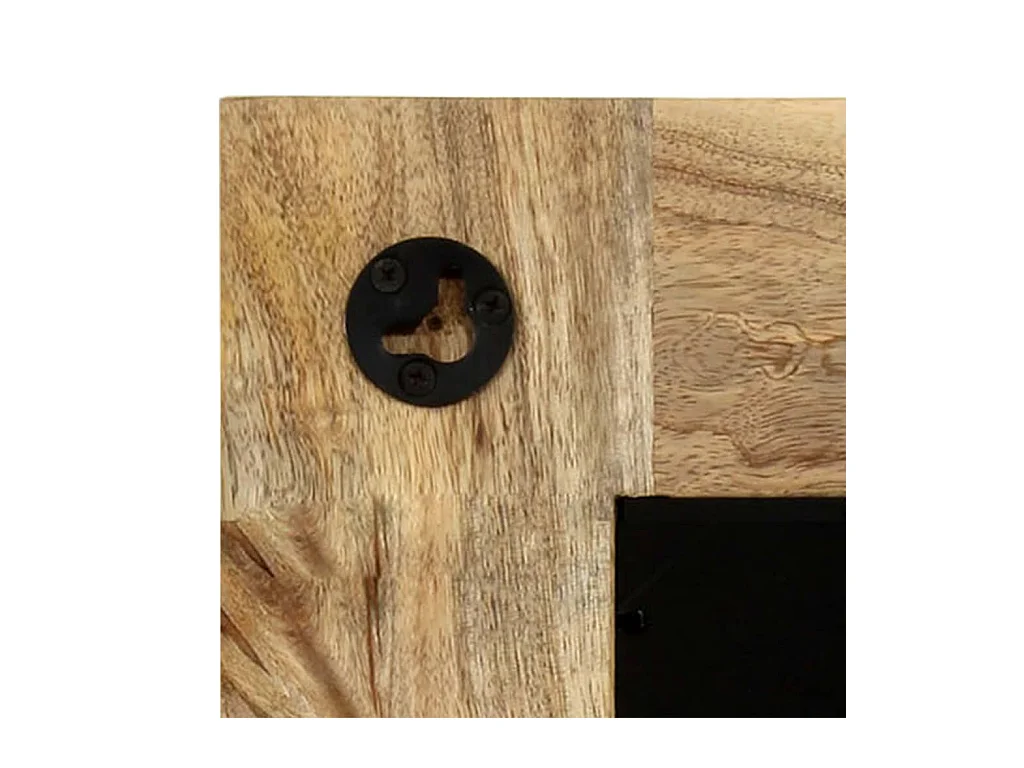 Miroir mural carré en bois marron 50 x 0 x 50 cm DEC022723