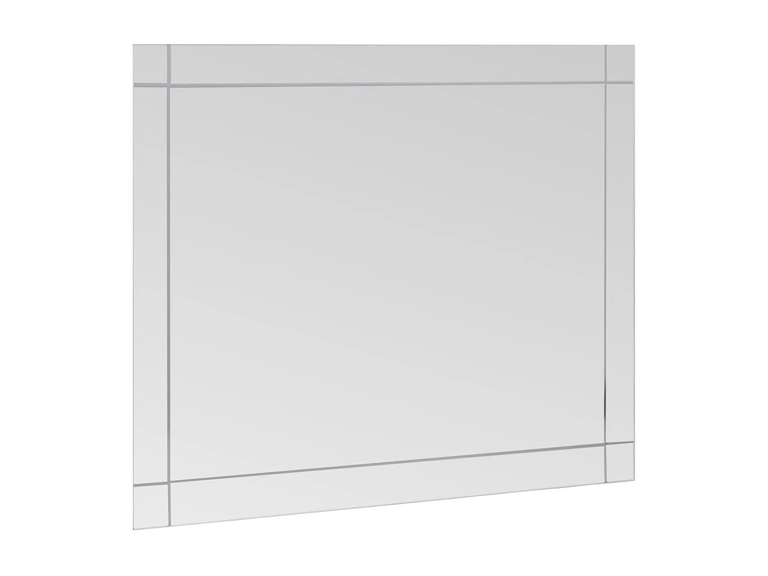 Miroir mural 100x60 cm verre 100 x 5 x 60 cm DEC022776