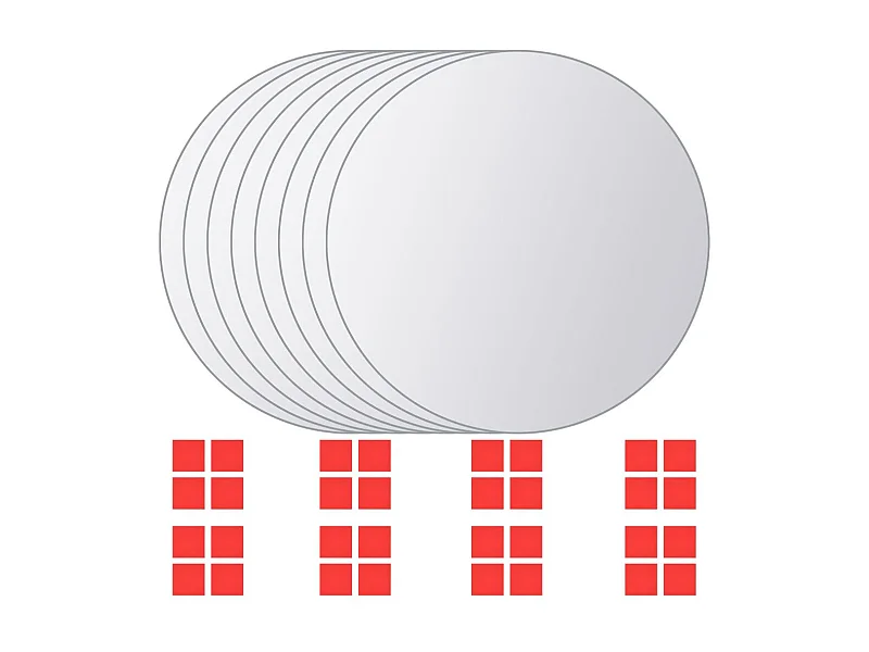 Set de 8 carreaux verre 15 x 15 x 15 cm DEC022668