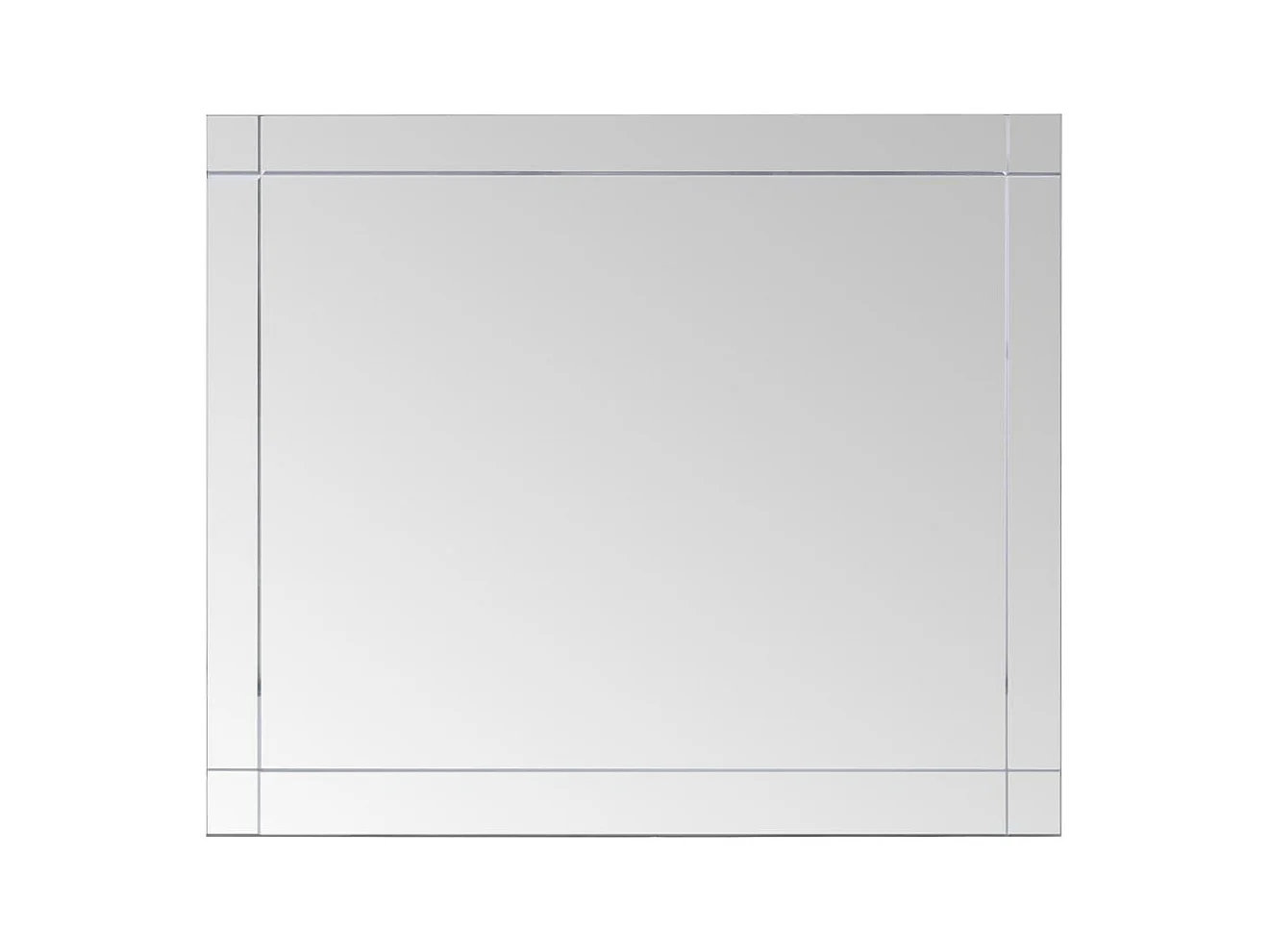 Miroir mural 80x60 cm verre 80 x 5 x 60 cm DEC022775