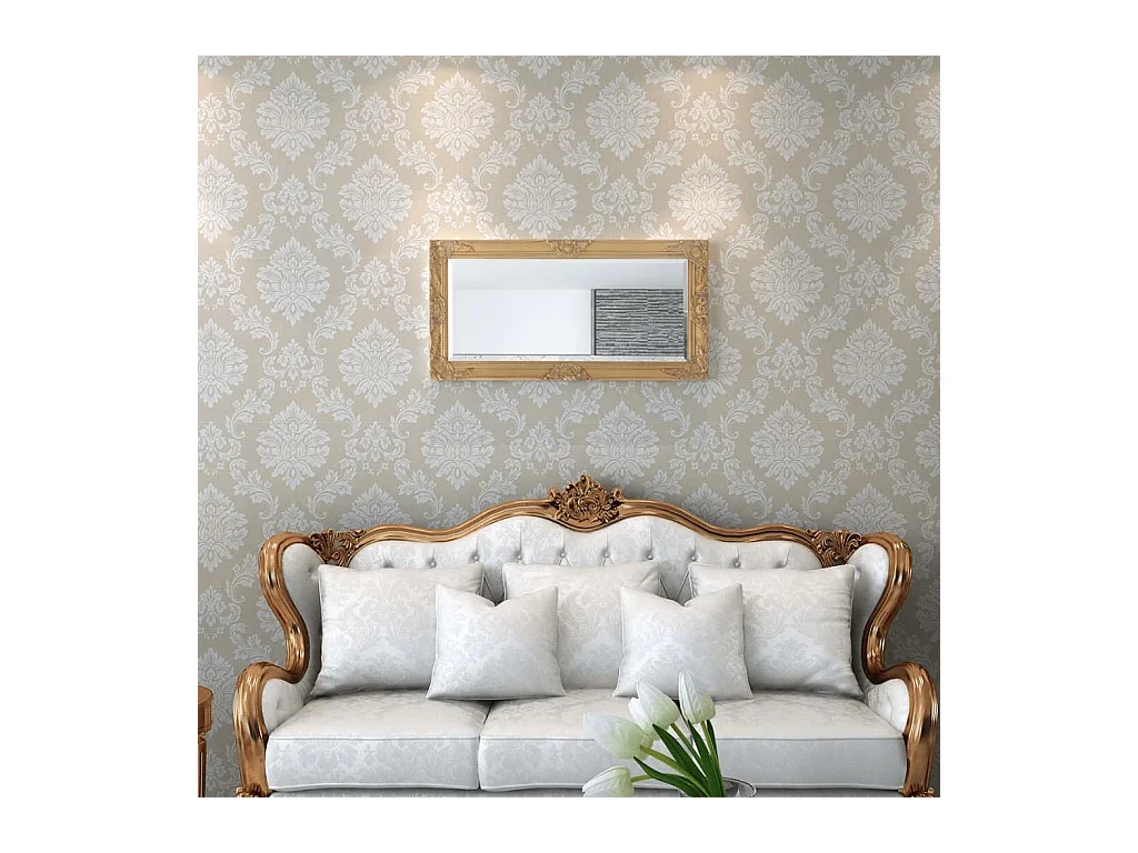 Miroir mural Style baroque 100 x 100 x 50 cm DEC022651