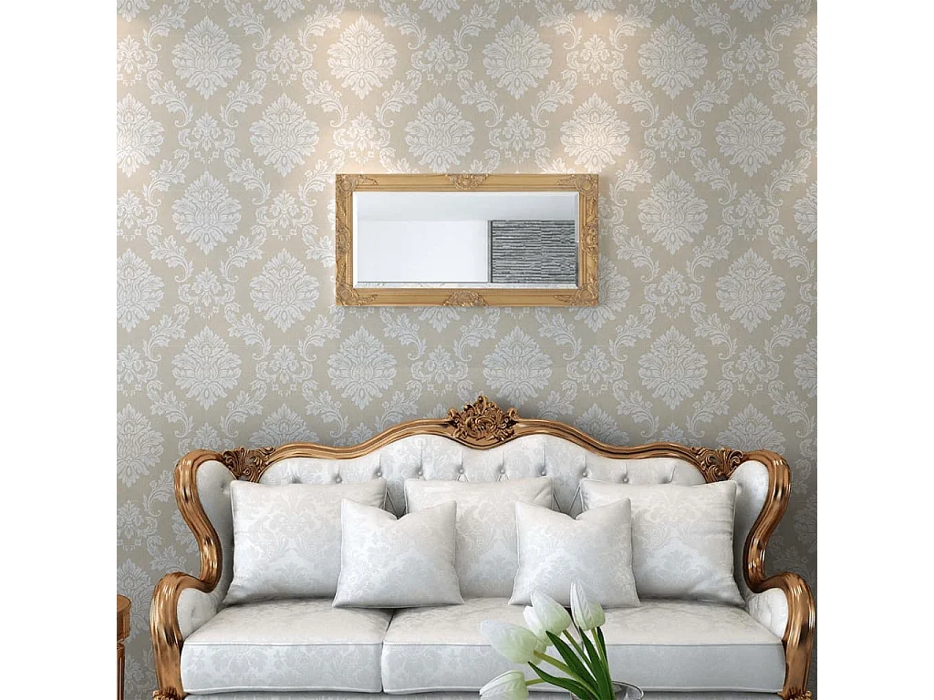 Miroir mural Style baroque 100 x 100 x 50 cm DEC022651