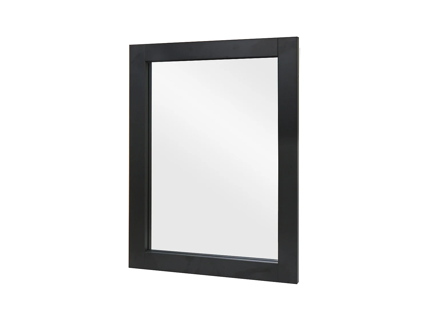 Miroir mural de salle effet bois noire 62 x 8 x 84 cm 04_0007887