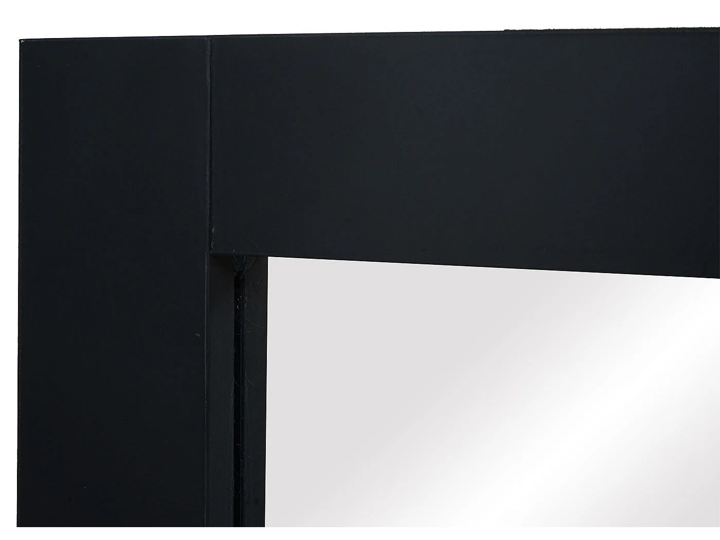 Miroir mural de salle effet bois noire 62 x 8 x 84 cm 04_0007887