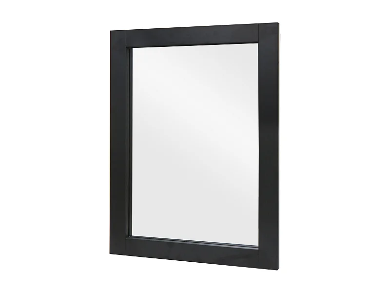 Miroir mural de salle effet bois noire 62 x 8 x 84 cm 04_0007887