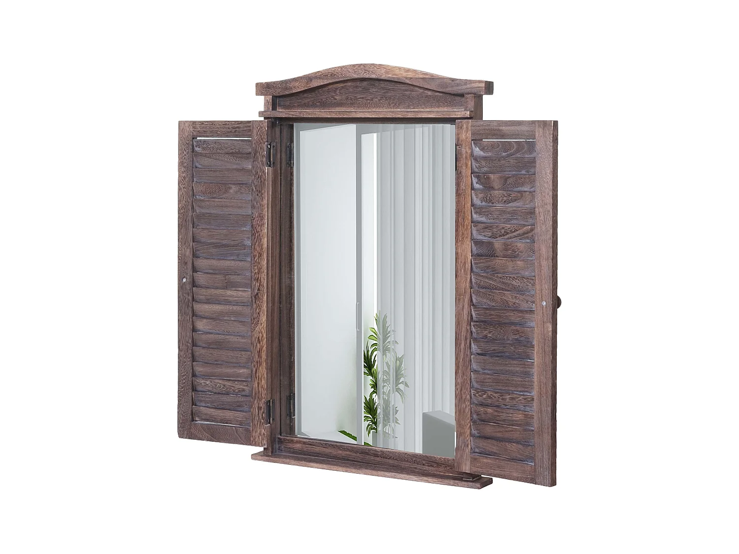 Miroir mural de salle marron 46 x 5 x 71 cm 04_0003702