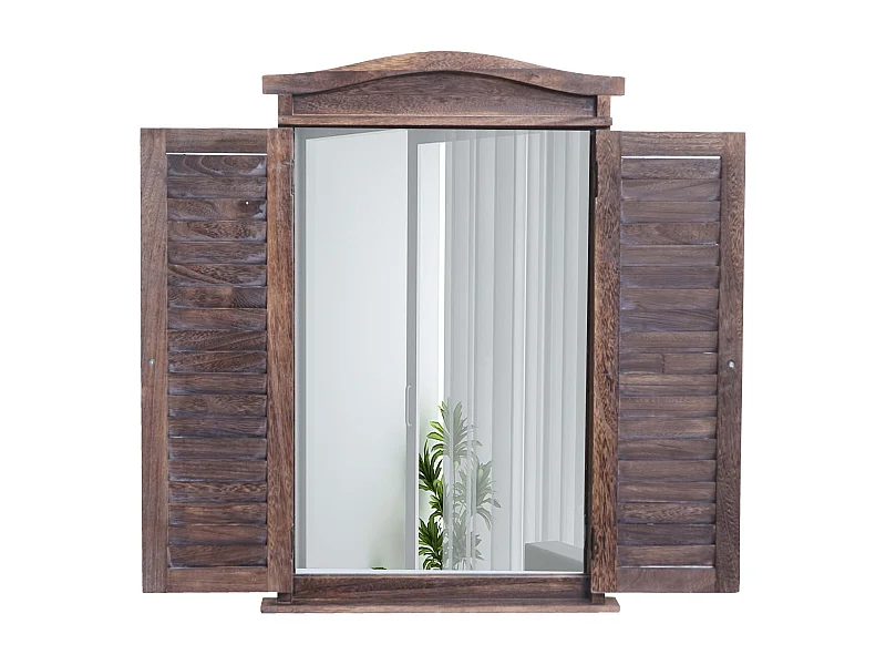 Miroir mural de salle marron 46 x 5 x 71 cm 04_0003702