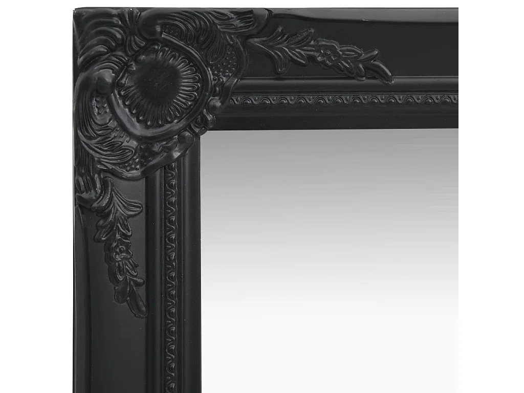 Miroir mural carré style noire 50 x 50 x 50 cm DEC022857