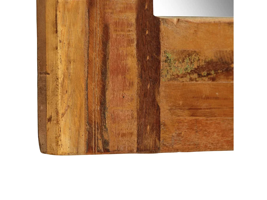 Miroir mural Bois de bois marron 60 x 0 x 60 cm DEC022734