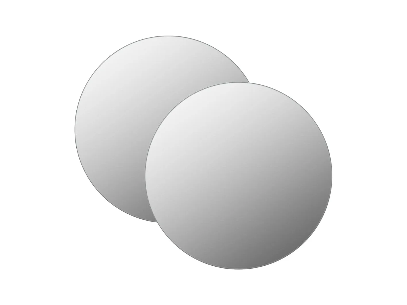 Set de 2 miroirs verre 6 x 6 x 6 cm DEC022844