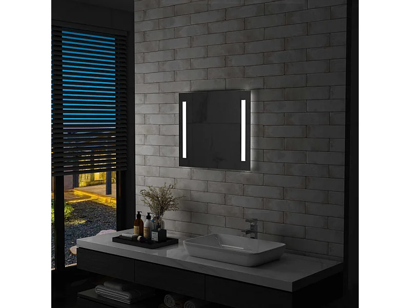 Miroir mural à LED 60 x 0 x 50 cm DEC022586
