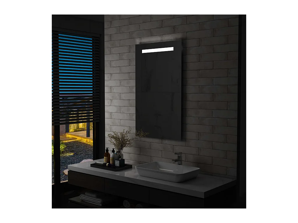 Miroir mural à LED 60 x 0 x 100 cm DEC022591