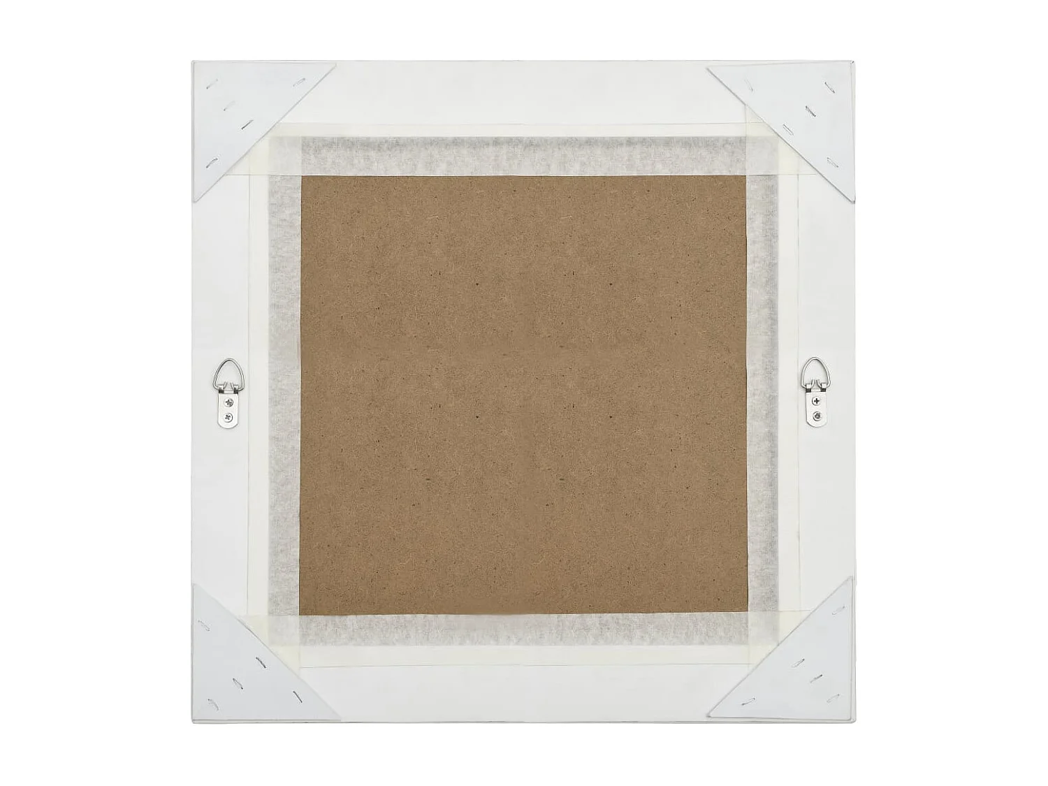 Miroir mural carré style argenté 50 x 0 x 50 cm DEC022856