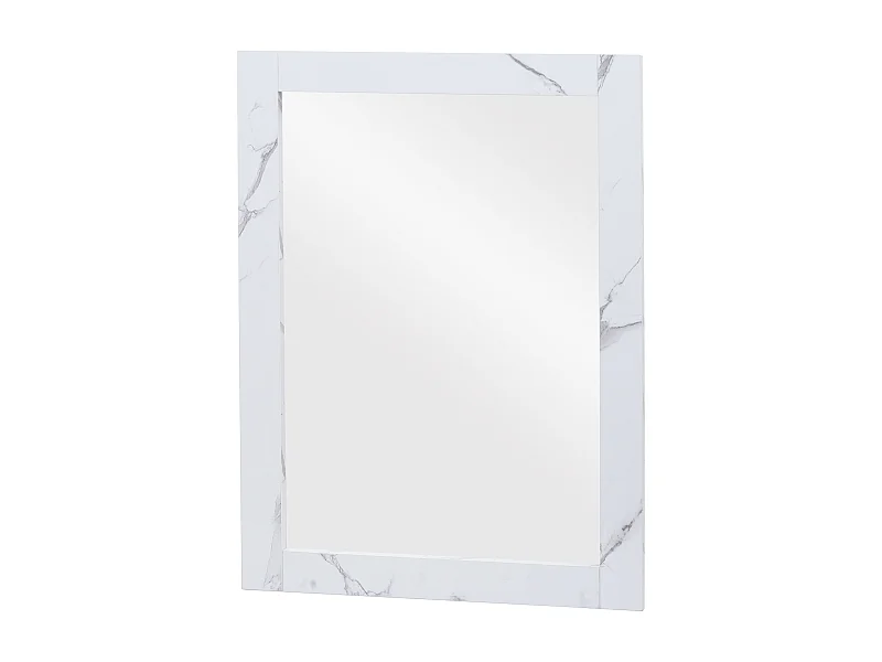 Miroir mural de salle effet bois blanche 62 x 8 x 84 cm 04_0007885