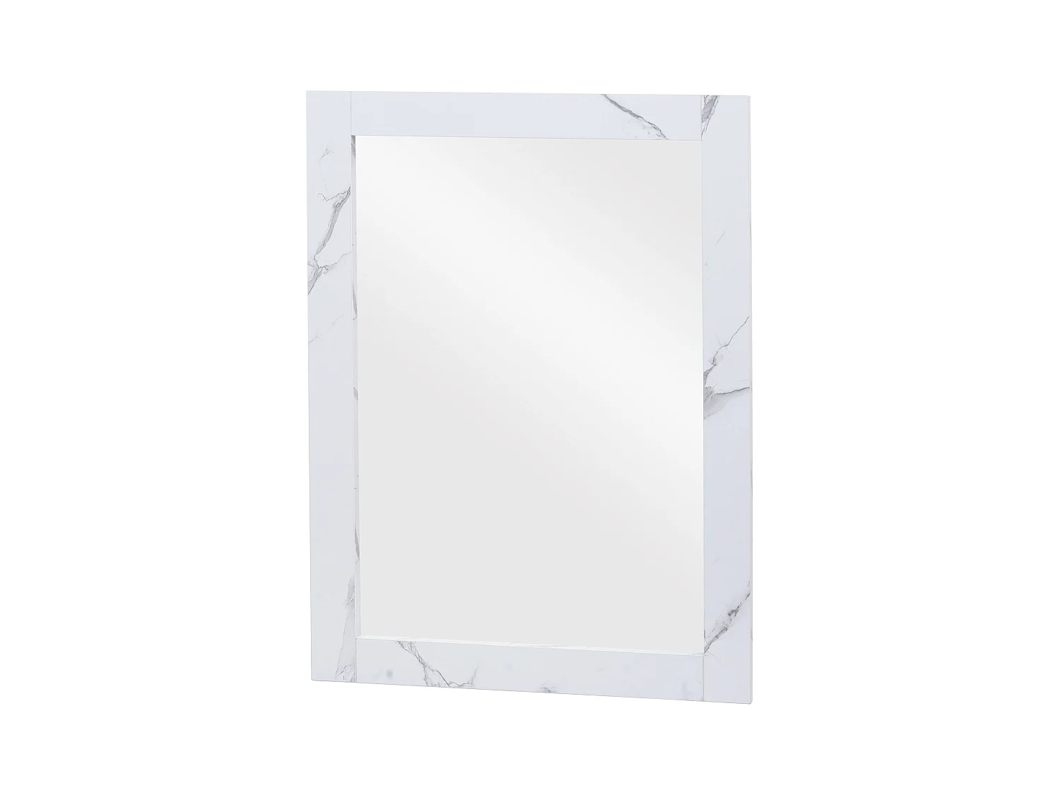Miroir mural de salle effet bois blanche 62 x 8 x 84 cm 04_0007885