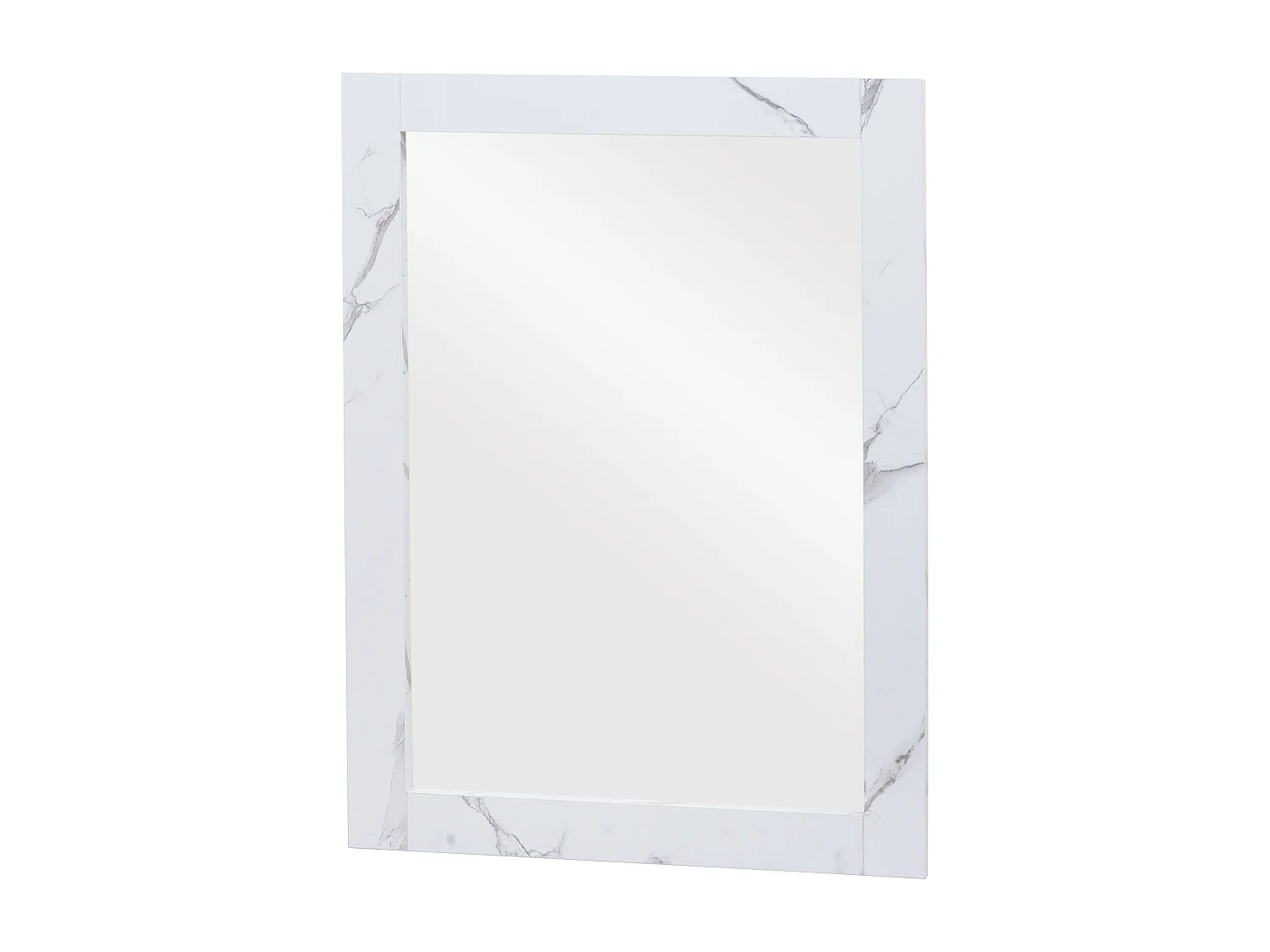 Miroir mural de salle effet bois blanche 62 x 8 x 84 cm 04_0007885