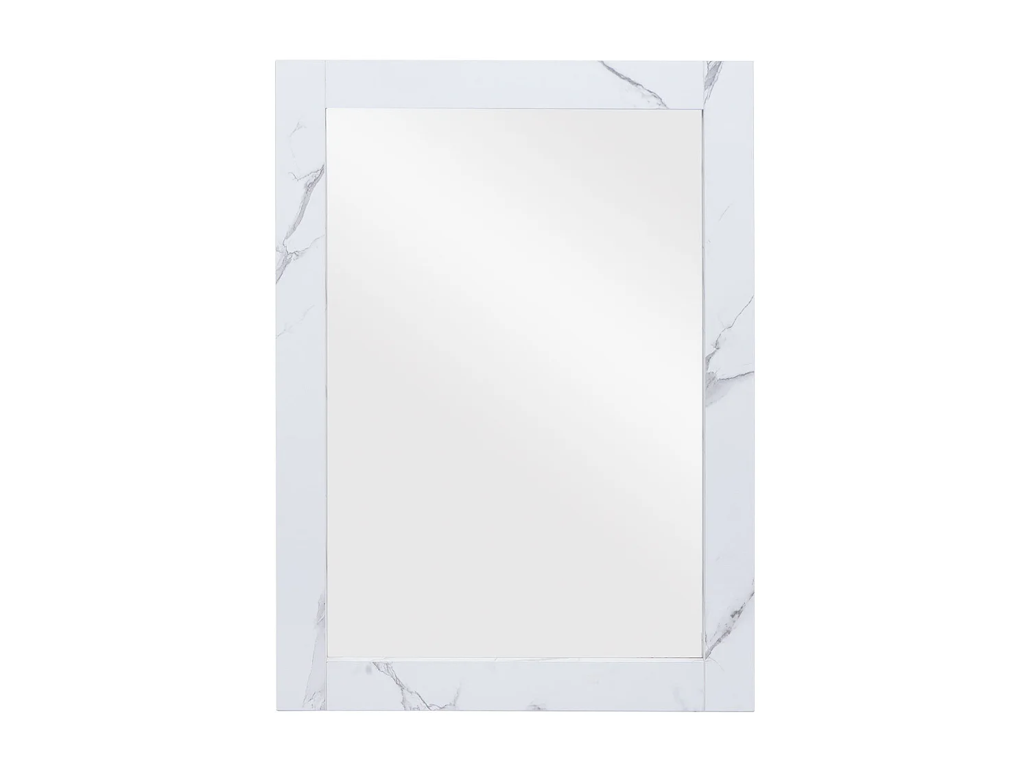 Miroir mural de salle effet bois blanche 62 x 8 x 84 cm 04_0007885