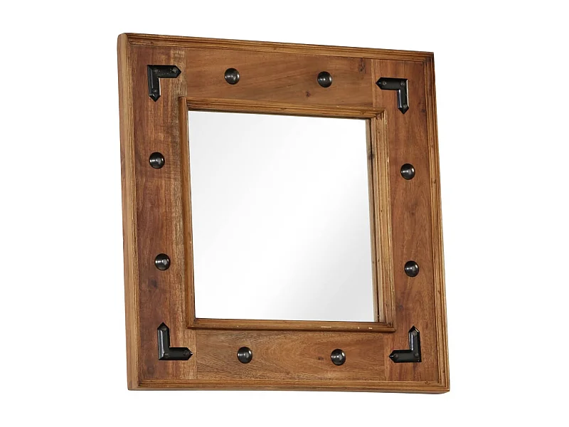 Miroir mural en bois bois marron 50 x 0 x 50 cm DEC022729