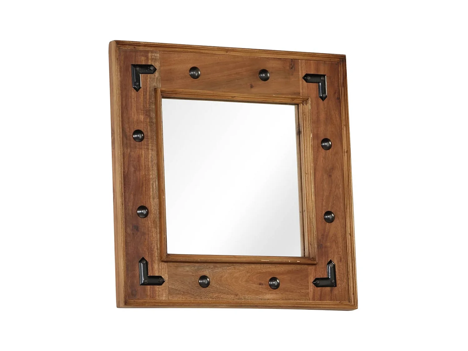 Miroir mural en bois bois marron 50 x 0 x 50 cm DEC022729