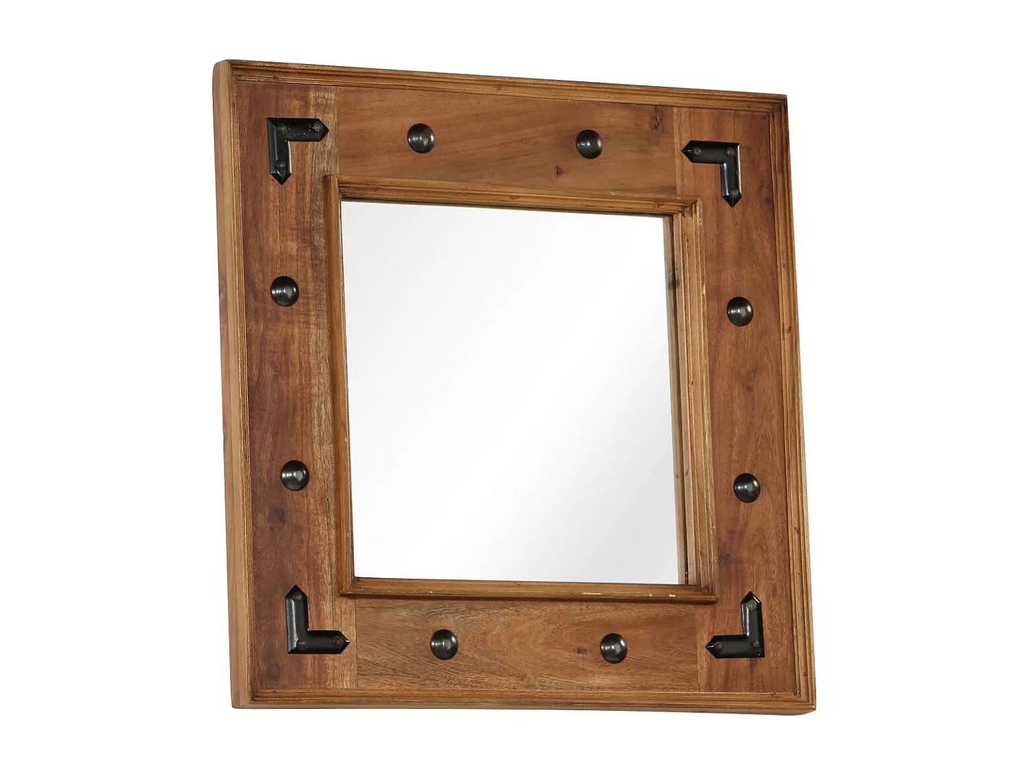 Miroir mural en bois bois marron 50 x 0 x 50 cm DEC022729
