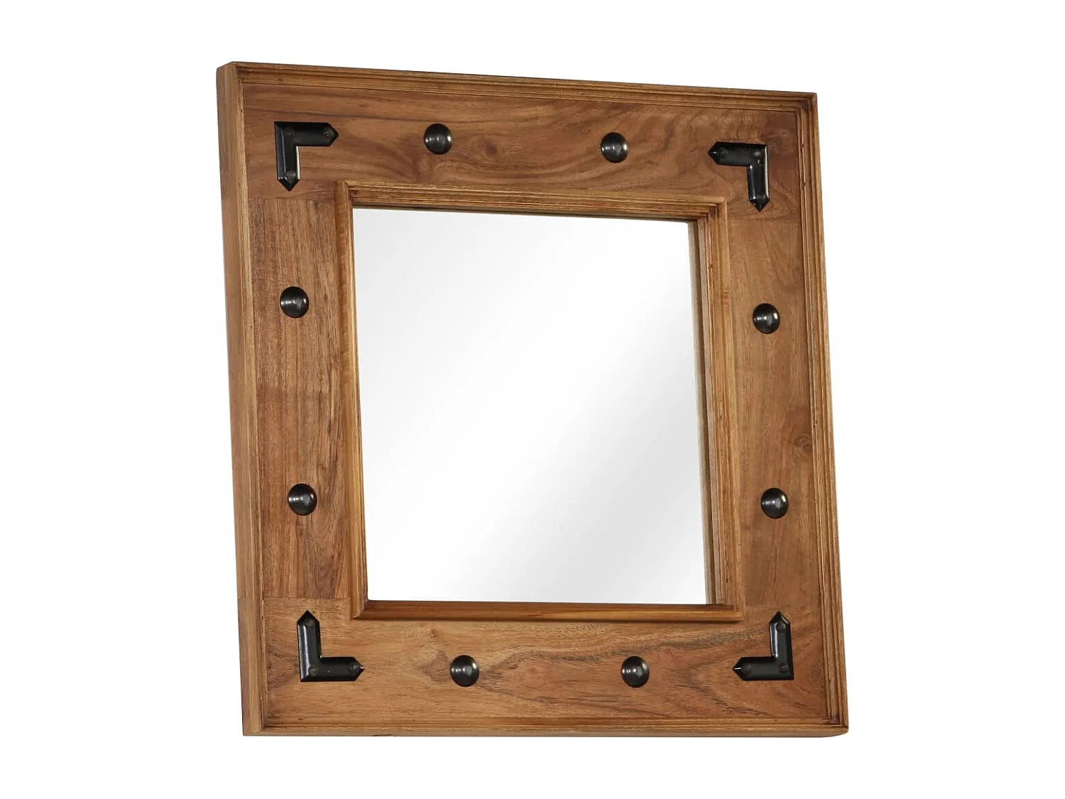 Miroir mural en bois bois marron 50 x 0 x 50 cm DEC022729