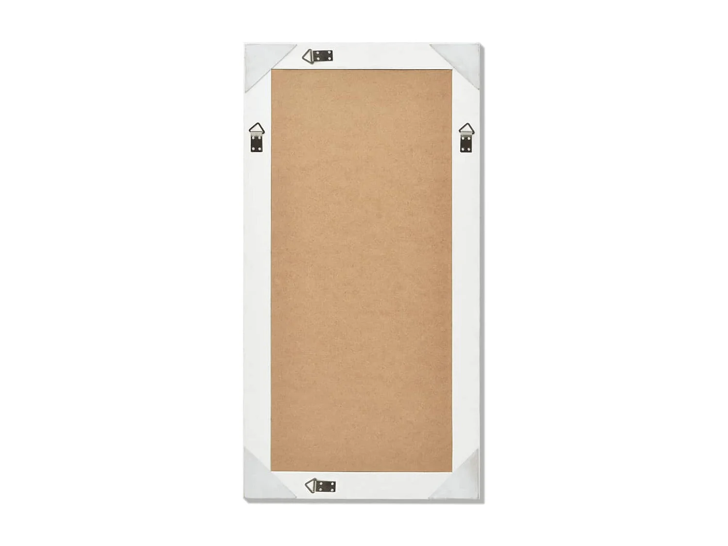 Miroir mural Style baroque blanche 100 x 100 x 50 cm DEC022650