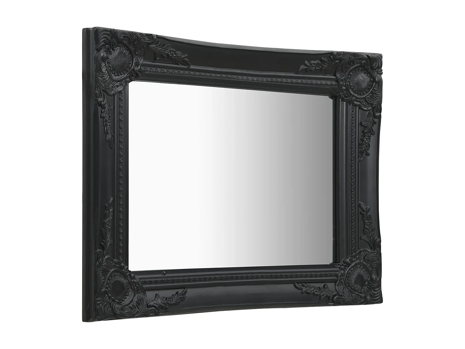 Miroir mural rectangulaire style noire 50 x 50 x 40 cm DEC022853