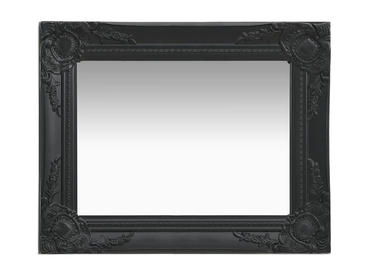 Miroir mural rectangulaire style noire 50 x 50 x 40 cm DEC022853