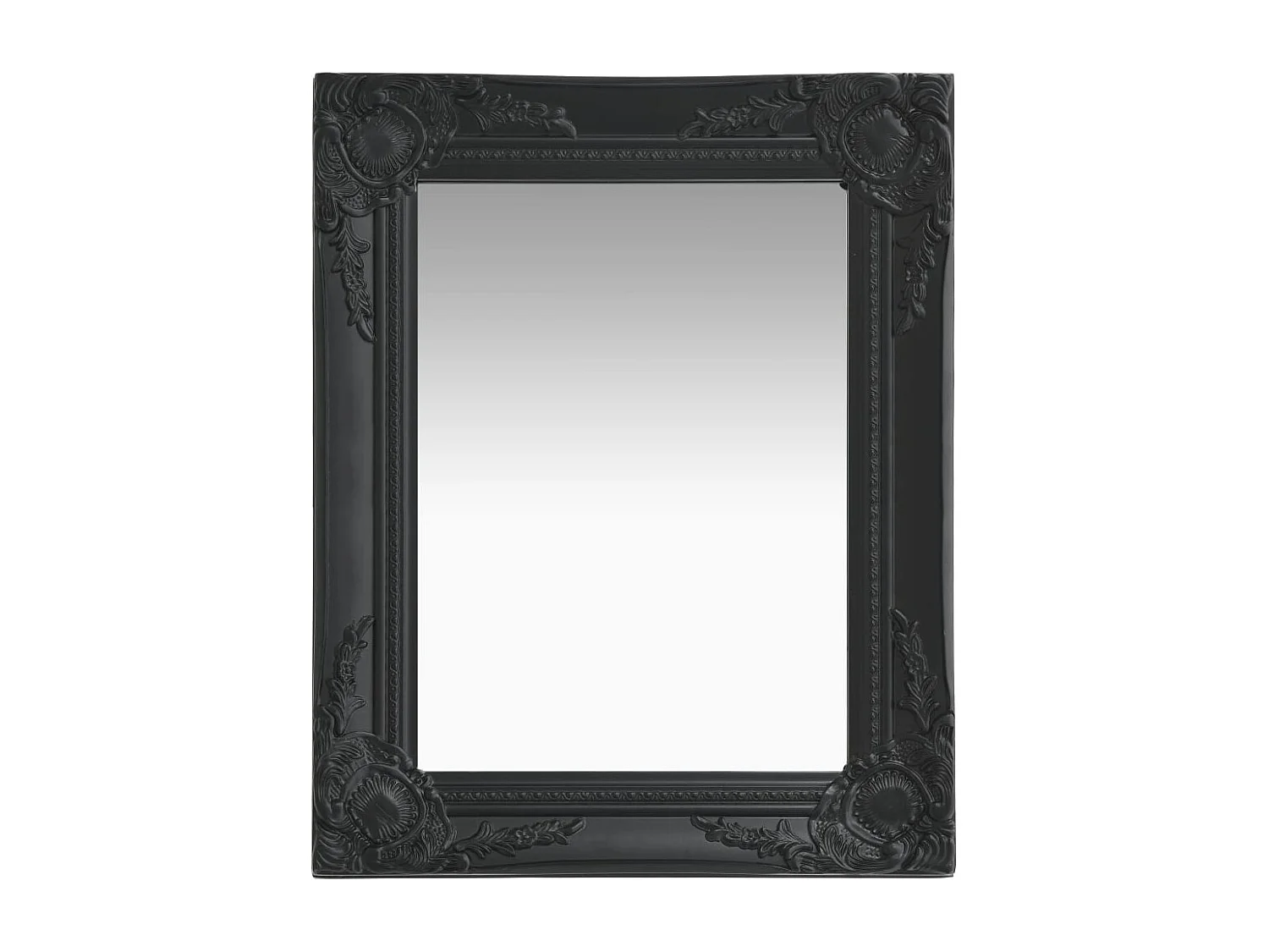 Miroir mural rectangulaire style noire 50 x 50 x 40 cm DEC022853
